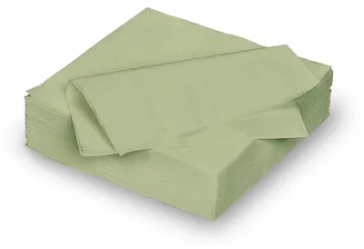Gefaltete Eukalyptuse Papierservietten 40 x 40 cm, 2-lagig.