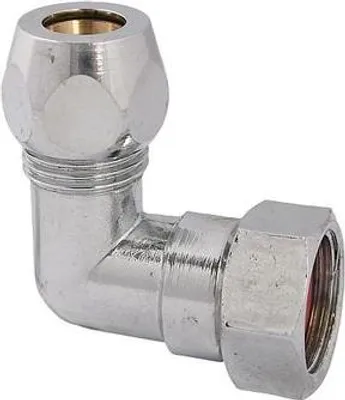 Zdjęcie produktu dla Js Winkel M. 1 Quetschverschr.+   1 Ue-Mu,Dn10,3/8"X10Mm,Verchromt