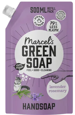 Obrázok produktu pre Marcelovo zelené mydlo, levanduľa a rozmarín, mydlo, 500 ml