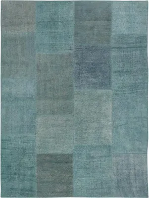 Produktbild von Moderner kurzfloriger rechteckiger Teppich für Wohnzimmer/Küche, grün, TUME01
