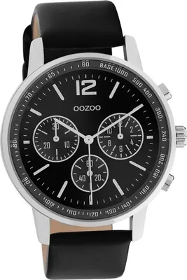 Image de Oozoo Montre Homme Timepieces analogique en cuir noir D2UOC10813
