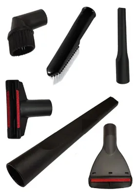 Produktbild von 6 teiliges Profi Staubsauger Düsen und Bürsten Set 35mm