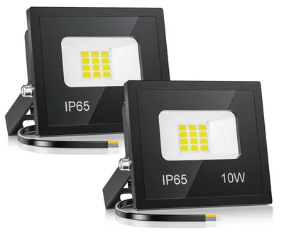 LED-Schweinwerfer 2er-Set 10W 1000lm 6500K IP65 kaltweiß