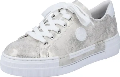 Produktbild von Rieker Damen Sneaker Schnürschuh Plateau N49W1, Größe:42 EU, Farbe:Gold