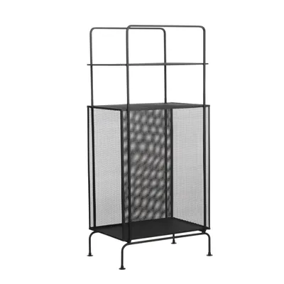 Produktbild von Mica Decorations Luna Hängeschrank - L35 x B23 x H74 cm - Metall - Schwarz
