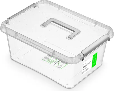 Produktbild von Behälter antibakteriell mit Griff Nanobox 12,5 L ORPLAST