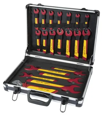 Produktbild von PARKSIDE® Einmaul-Gabelschlüsselset Schraubenschlüssel 20-teilig inkl. Koffer