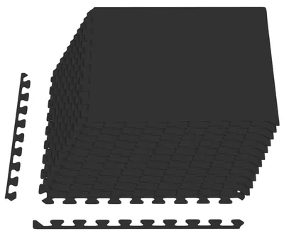 Immagine prodotto di vidaXL Tappetino protettivo per il fondo della piscina, 12 pezzi, nero, 4,32 m², in schiuma EVA