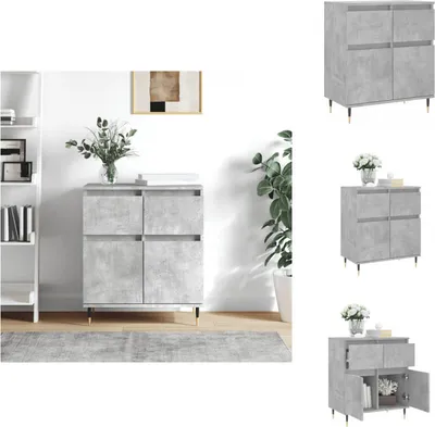 Immagine prodotto di vidaXL Credenza grigio cemento 60x35x70 cm in legno - Credenze