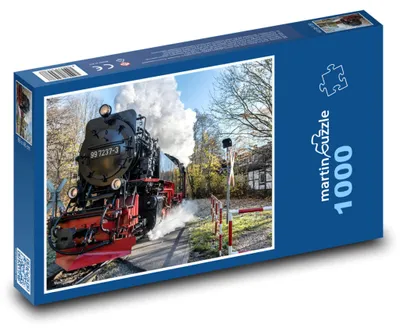 Obrázok produktu pre Puzzle 1000 Historická parná lokomotíva - martinpuzzle