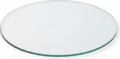 Produktbild von HOOZ Glasplatte für Kaminofen und Tischplatte in Ø50cm ESG Sicherheitsglas Klarglas