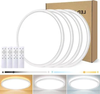 Immagine prodotto di Lampada da soffitto a LED 24 W dimmerabile, 3000 lumen, Ø 30 cm, ultrapiatta, bianca