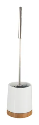 Produktbild von WENKO WC Garnitur Toiletten Bürsten Klo Halter BAMBOO Keramik Bad Bambus Gäste