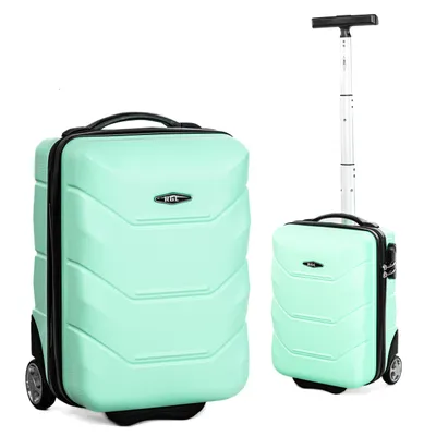 Produktbild von RGL 720 XS Reisekoffer Hartschale ABS Koffer Universalrollen Zahlenschloss Teleskopgriff Grösse: XS Farbe: Minze