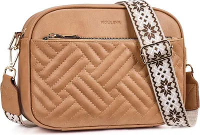 Produktbild von Gesteppte Damen Umhängetasche Kunstleder Crossbody Bag Verstellbarer Gurt