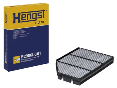 Imagen del producto de Filtro de habitáculo HENGST E2986LC01, filtro de polen, compatible con MERCEDES-BENZ ACTROS MP4 / MP5, con carbón activado