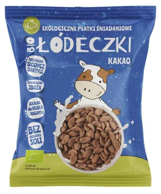 ŁÓDECZKI JAGLANO - ORKISZOWE Z KAKAO BEZ DODATKU CUKRÓW BIO 260 g - HELPA