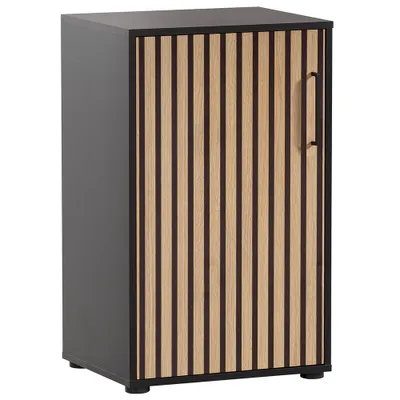 Produktbild von Aktenschrank in schwarz, Aktustikpaneel-Optik, HUNTSVILLE-80