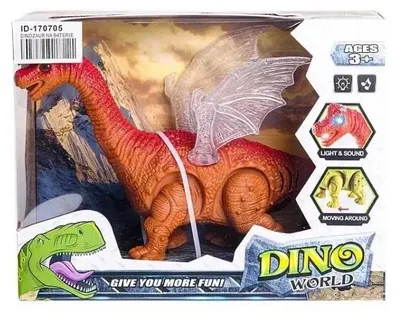 Image de Dinosaure à piles, avec lumières et sons - ADAR