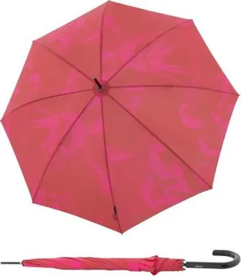 Obrázek produktu pro Knirps KNIRPS T.760 Garden Scarlet - elegantní holový vystřelovací deštník
