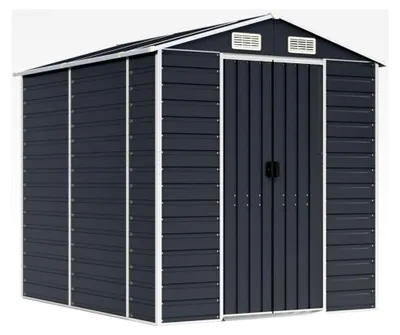 Produktbild von Gartenhaus Anthrazit 191x215x198 cm aus verzinktem Stahl