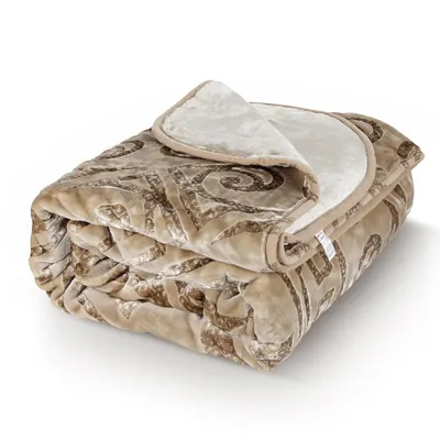 Produktbild von HOMELUX Kuscheldecke Wohndecke 200 x 240 cm Flauschig & Waschbar, Winter Decke Sofadecke Extra Weich & Warm Blanket für 4 Jahreszeiten Brown, HL-B1