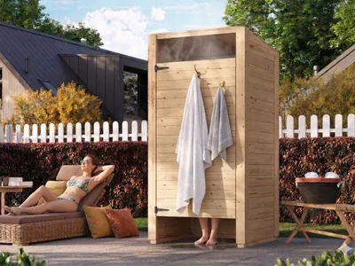 Produktbild von Außendusche/Außenduschkabine Modell RelaxRain