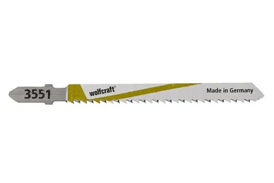 Image de Pack De 2 Lames De Scie Sauteuse Piston En T/hcs 75mm. Pos. Dents Opposées. 3551000 Wolfcraft