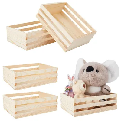 Produktbild von Set von 5 Holzaufbewahrungskisten für Dekoration und Organisation