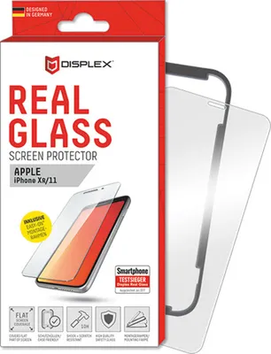 Image de Displex Film de protection d'écran (10H) pour Apple iPhone XR/11, Eco Mounting Frame, Verre trempé, film de protection résistant aux rayures, compatible avec les étuis