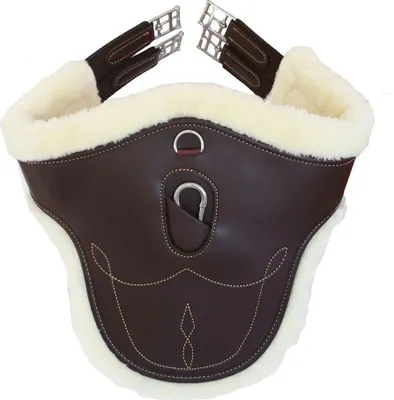 Produktbild von Kentucky Horsewear Stollengurt mit Lammfellimitat, Größe:120, Farbe:braun