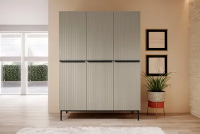 Obrázok produktu pre VEĽKÁ ŠATNÍK 150 cm trojdverová šatníková skriňa PRIESTORNÁ MODERNÁ