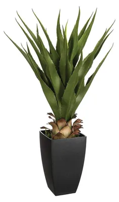 Kunstpflanze mit Topf, Höhe 73 cm, Grün, Polyethylen