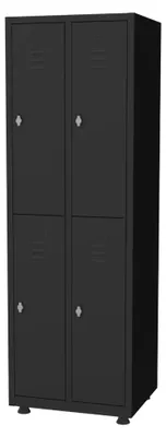 Produktbild von Povag Spind, Schließfachschrank, Metallschrank mit 4 Fächern, 180x60x50 cm