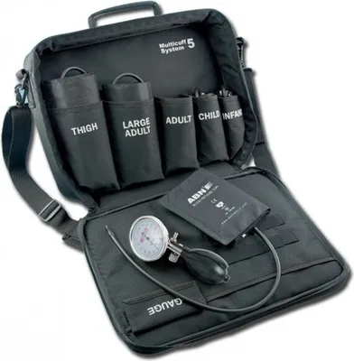 Produktbild von GIMA Sirio Kit, Uhrenmanometer mit einem Satz von 5 Manschetten