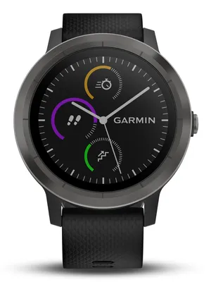 Image de Smartwatch GARMIN Vivoactive 3 1,2" GPS Waterproof 5 ATM Glonass Noir Acier inoxydable