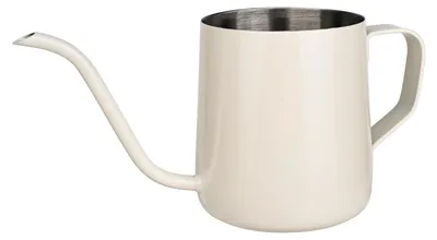 Mini-Gießkanne 250 ml Edelstahl Weiß langer Ausguss