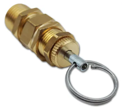 Sicherheitsventil 1/4" 8–12 bar, Überdruckventil, Messing