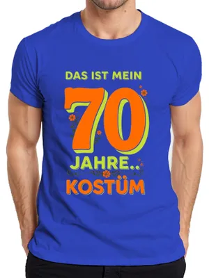 Immagine prodotto di Maglietta da uomo "70 anni di costumi anni '70 - Carnevale di Colonia", blu, XL