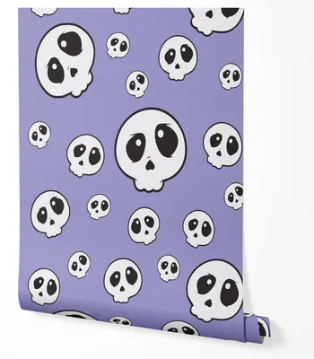 Immagine prodotto di Carta da parati in tessuto non tessuto teschi stile cartoon bambini motivo 5m x 0.5m