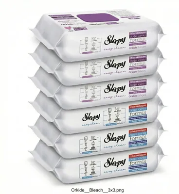 Produktbild von Sleepy Easy Clean Oberflächenreinigungstücher – 3x100 Orchidee + 3x100 Ocean | Frischekick Haushalt