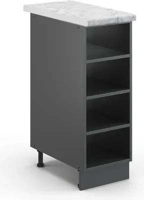 Produktbild von Küchenregal Vicco Fame-Line Anthrazit 30 cm , AP Marmor, Model 46115