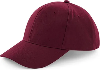 Produktbild von Beechfield B65 | Pro-Style Heavy Brushed Baumwolle Cap / Kappe / Mütze / Hut - Farbe: Burgundy - Größe: One Size
