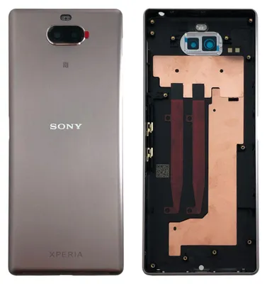 Image de Sony Xperia 10 78PD0300040 Couvercle de batterie Couverture rose Pièce de rechange Nouveau