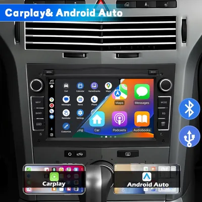 Zdjęcie produktu dla Radio samochodowe do Opel Astra, Corsa, Zafira, system Android 13, 2G+32GB, z nawigacją GPS, CarPlay, Android Auto, Wi-Fi, Bluetooth, MirrorLink, 7-calowy ekran dotykowy