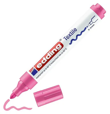 Zdjęcie produktu dla Marker do tkanin Edding 4500, marker do tkanin, odporny na pranie, do barwienia tkanin