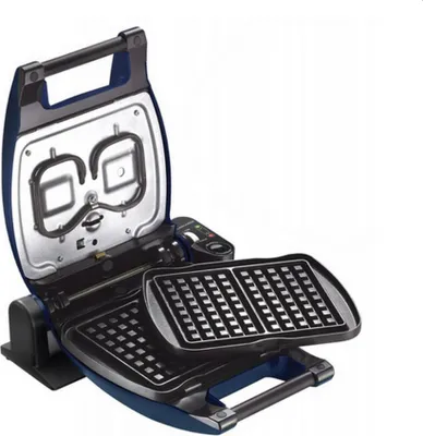 Produktbild von LAGRANGE Premium Gaufres, 2 Waffel(n), Rechteckig, Schwarz, Blau, 10 cm, 7,7 cm