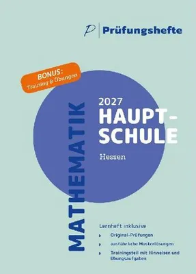 Produktbild von Prüfungsheft Hauptschulabschluss 2027 Hessen - Mathematik