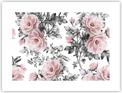 Produktbild von Poster - Poster ohne Rahmen - Blumen Blätter Pflanze Rose - 40x30 cm - Wand Bild - Wanddeko - Wandbilder - Kunstposter - Wandposter - Bilder - Kunstdruck - Wanddekoration - Wandbild - P2XAA40x30-2952