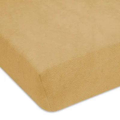 Produktbild von Designpremium Frottee Spannbettlaken Beige Dick 120x200cm